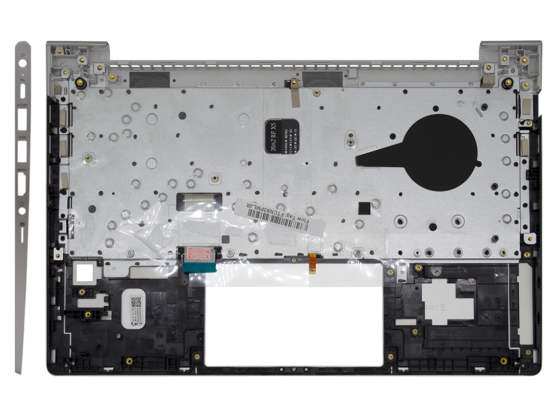 Топ-панель для HP ProBook 440 G8 серебряная (для моделей со сканером отпечатка)