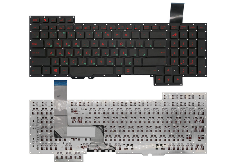 Клавиатура для ноутбука ASUS G751 черная