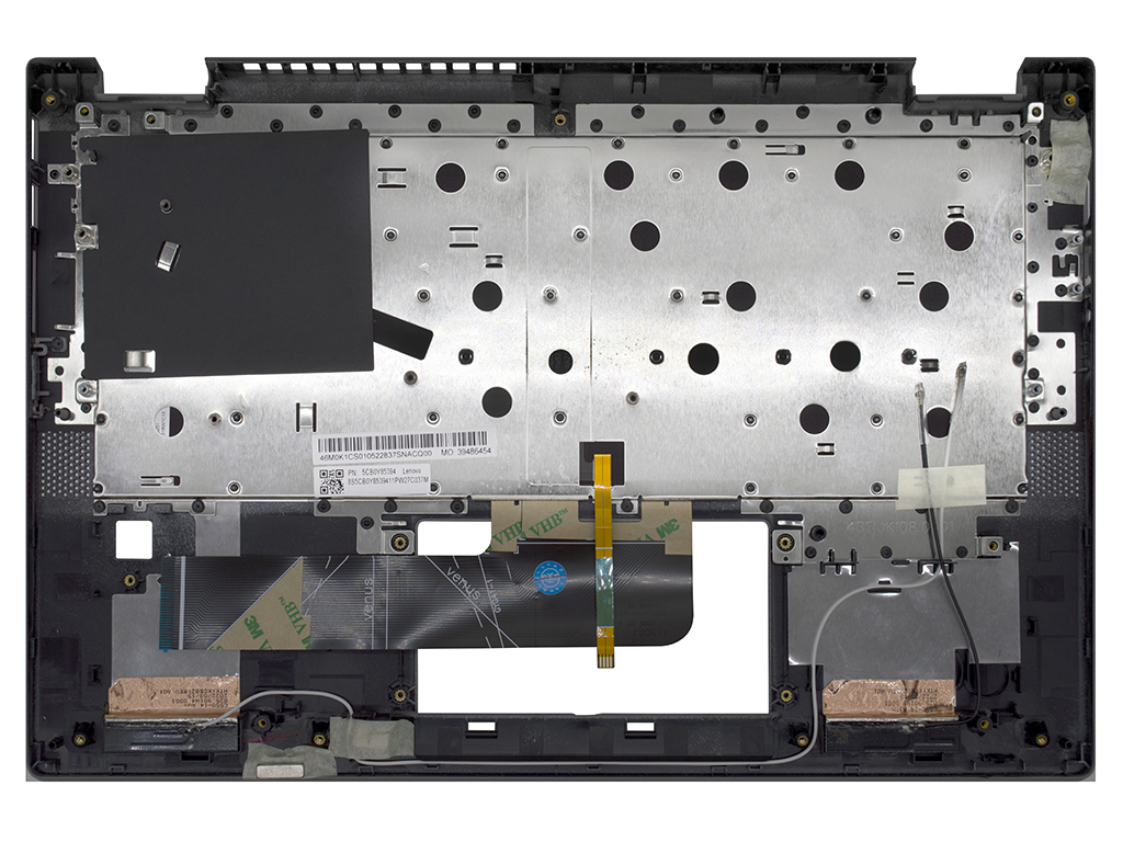 Топ-панель для Lenovo Flex 5 14ITL05 серая (5-я серия! для моделей со сканером отпечатка)