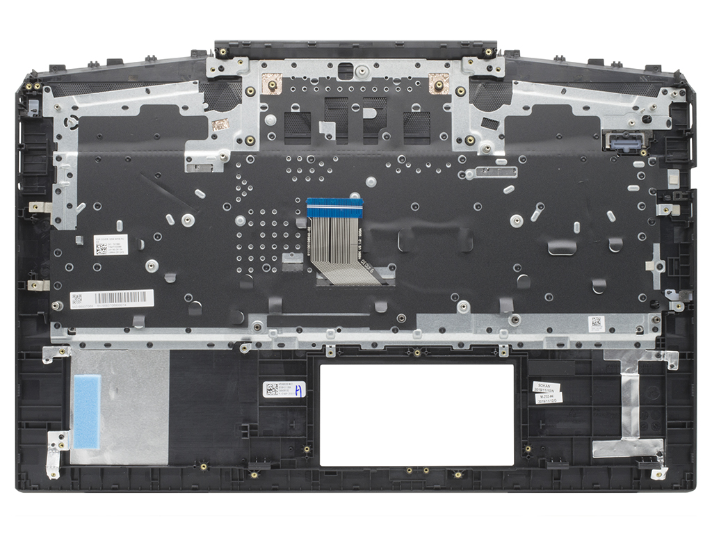 Топ-панель для HP Pavilion Gaming 17-cd черная (без подсветки)