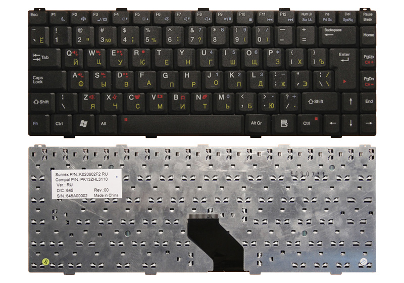 Клавиатура для ноутбука DELL Inspiron 1425 черная