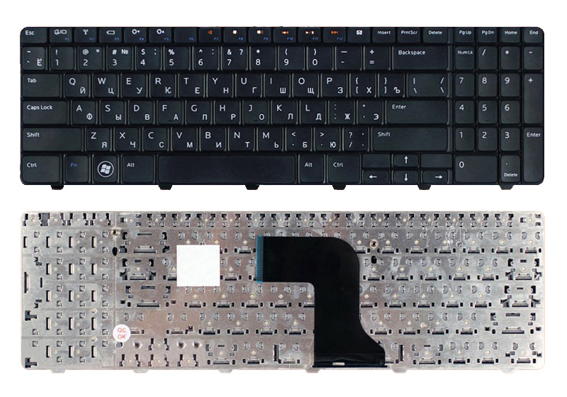 Клавиатура для ноутбука DELL Inspiron N5010 черная