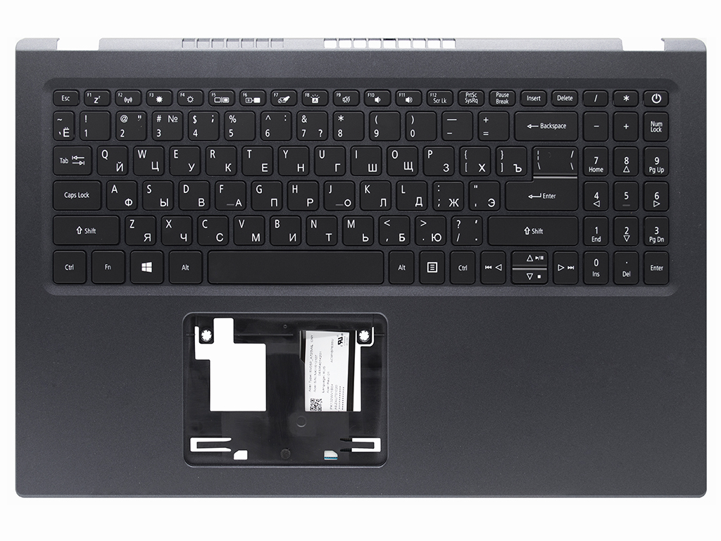Топ-панель Acer Aspire 5 A515-56 черная с подсветкой