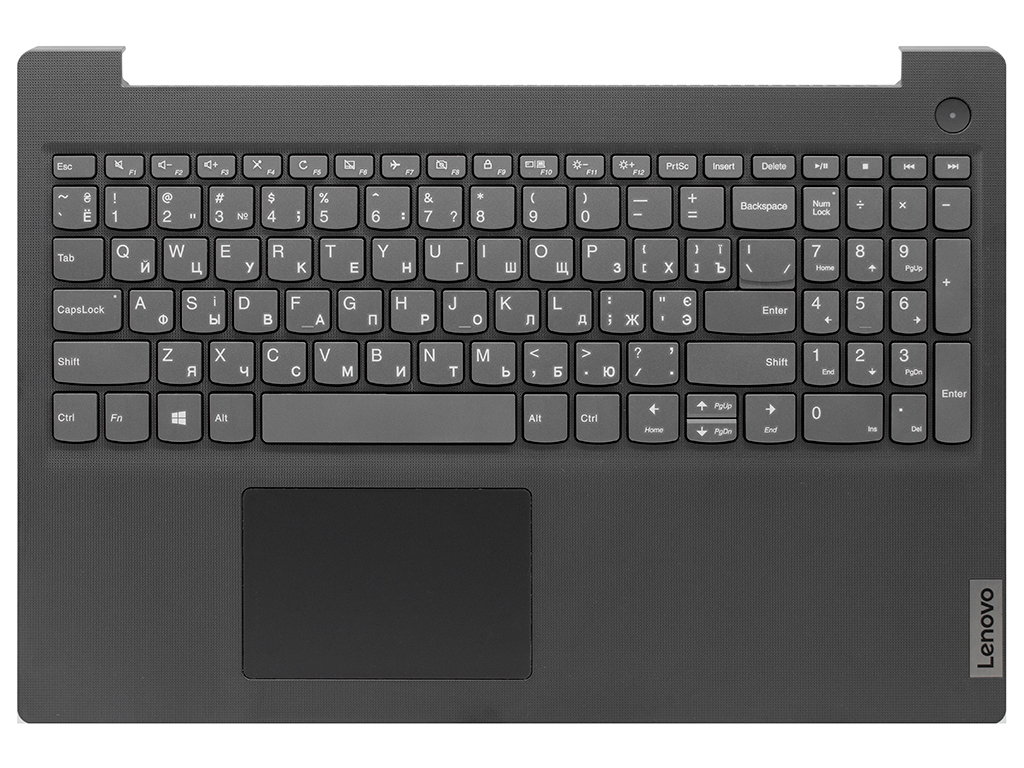 Топ-панель для Lenovo IdeaPad 3 15ADA05 черная текстурная