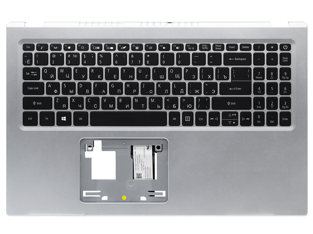 Топ-панель Acer Aspire 5 A515-56 серебряная с подсветкой
