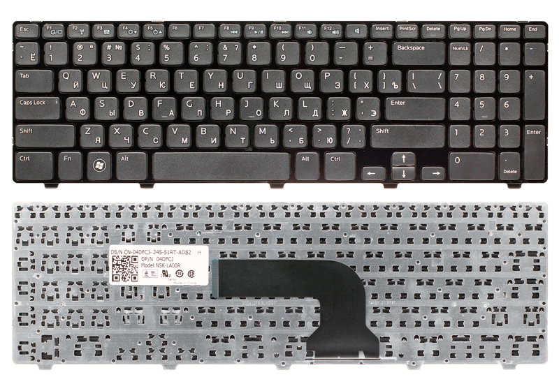 Клавиатура для ноутбука DELL Inspiron 3537 черная