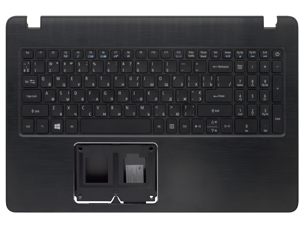 Топ-панель Acer Aspire F5-573G черная без подсветки