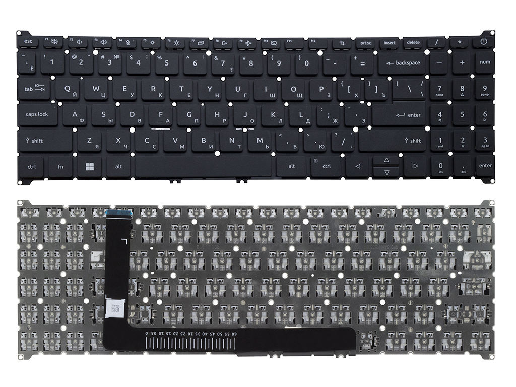 Клавиатура для ноутбука для Acer Aspire 3 A315-59 черная