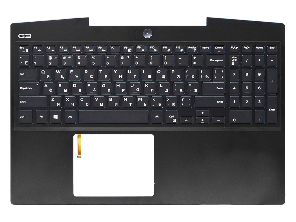 Топ-панель Dell G3 15 3500 черная с подсветкой (GTX1650/1650Ti)