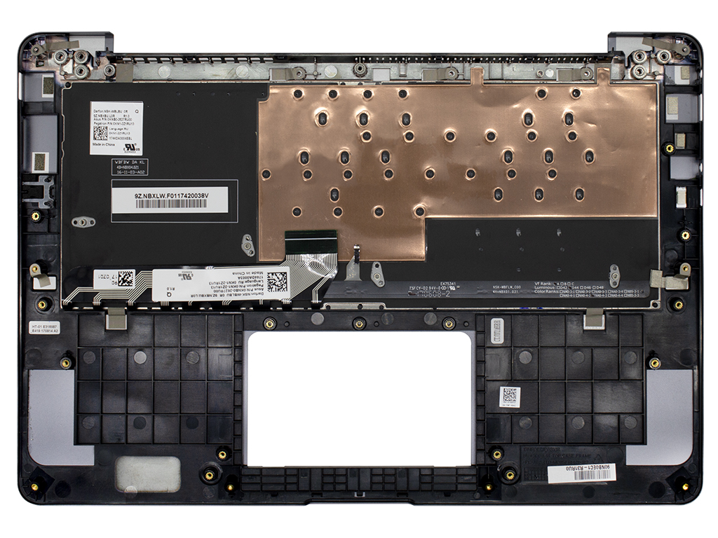 Топ-панель 90NB0EC1-R31RU0 для Asus серая с подсветкой