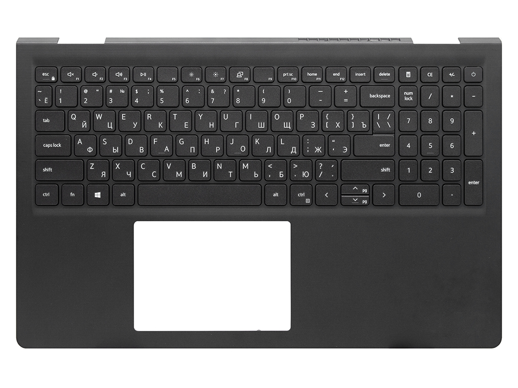 Топ-панель Dell Vostro 3515 черная (для моделей без Type-C)