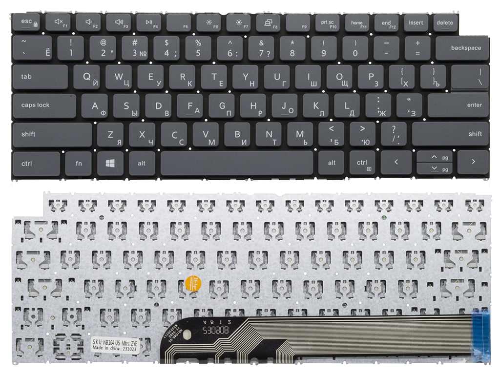Клавиатура для ноутбука для Dell Vostro 5310 серая