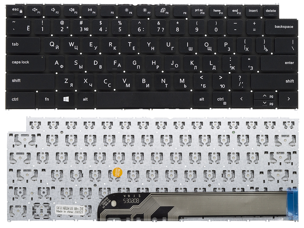 Клавиатура для ноутбука для Dell Latitude 3320 черная