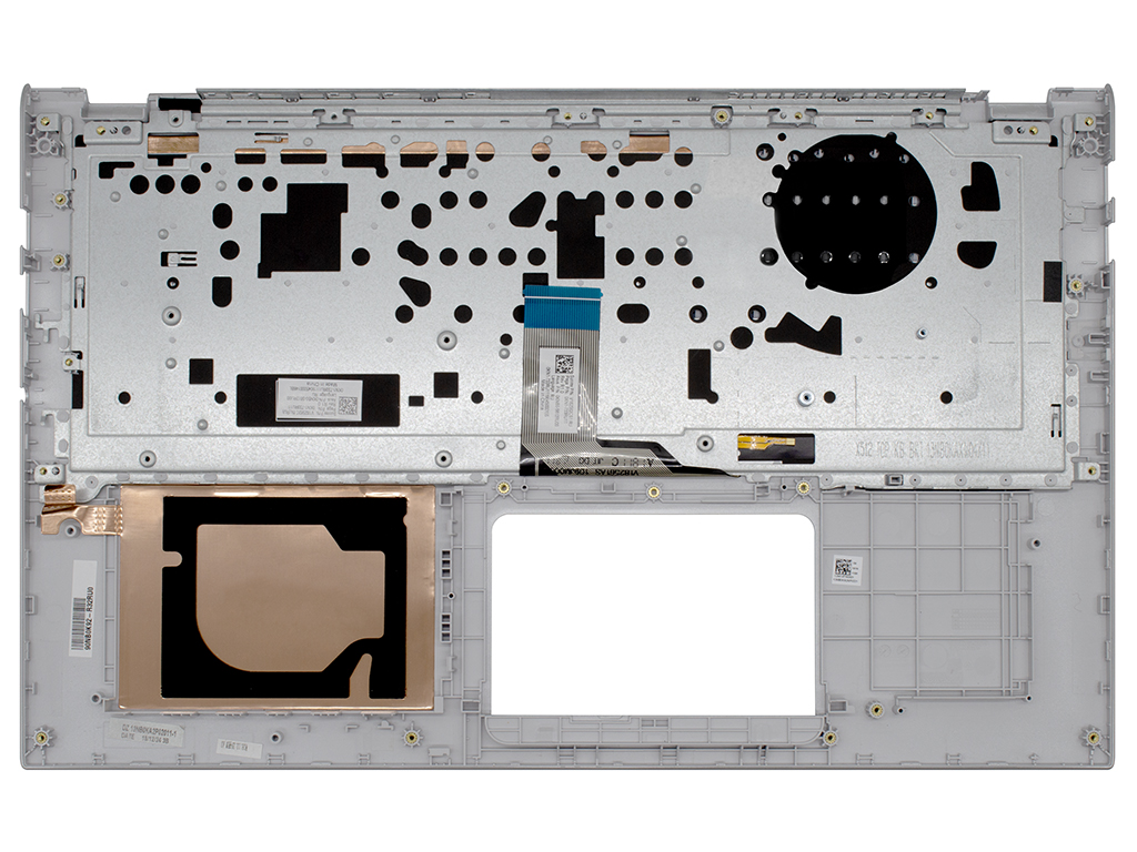 Топ-панель для Asus VivoBook 15 F512DA серебро с подсветкой