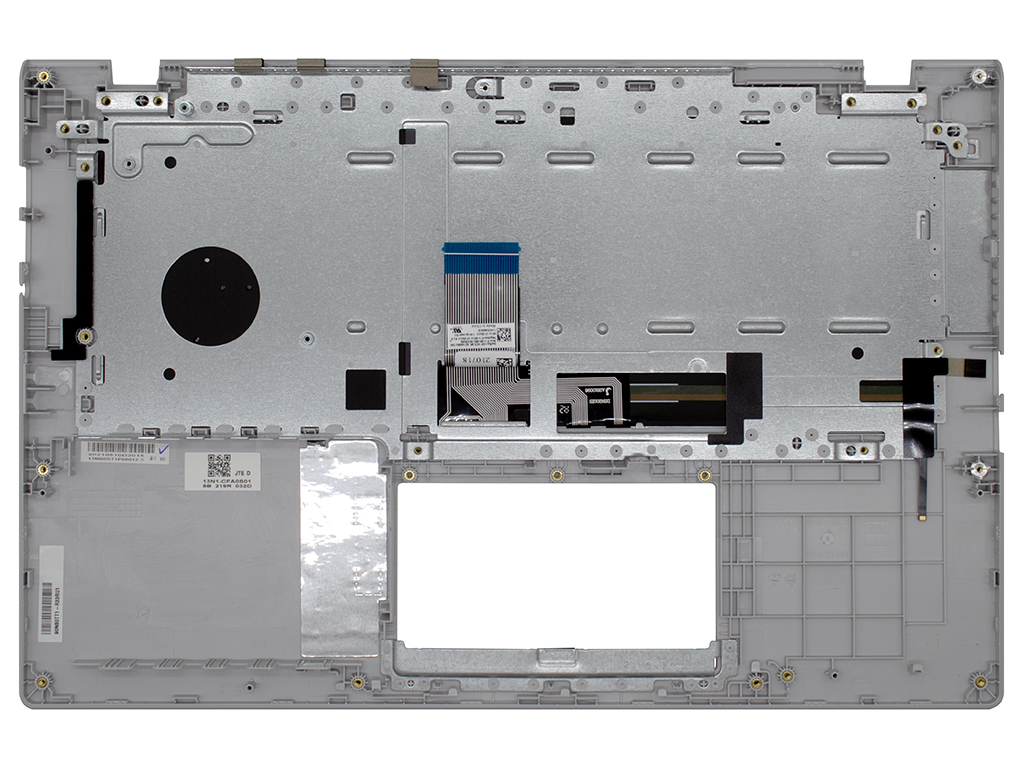 Топ-панель 90NB0TT1-R33RU1 для Asus серебро, серебряные клавиши с подсветкой (для моделей без SD-порта)