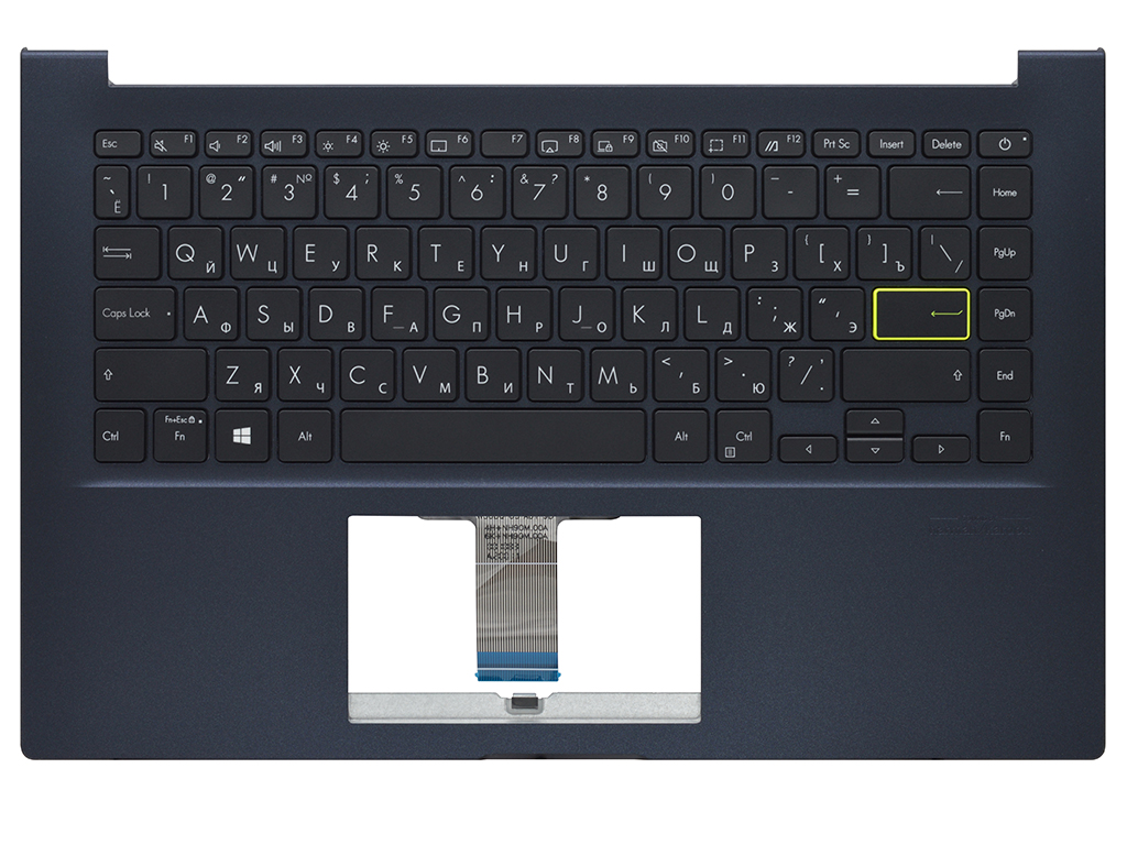 Топ-панель для Asus VivoBook 14 X421EA синяя без подсветки