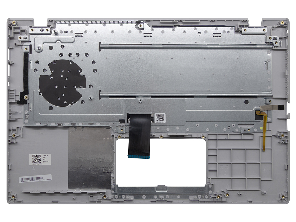 Топ-панель Asus A409FA серебро, серебряные клавиши с подсветкой