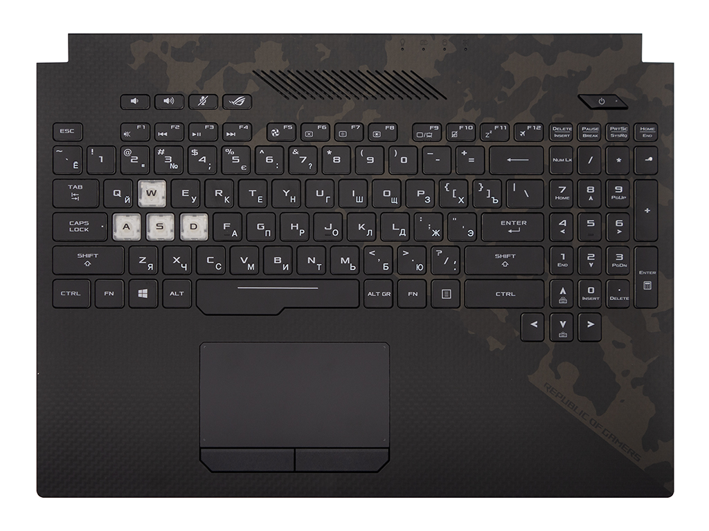 Топ-панель 90NR01C1-R31RU0 для Asus черная