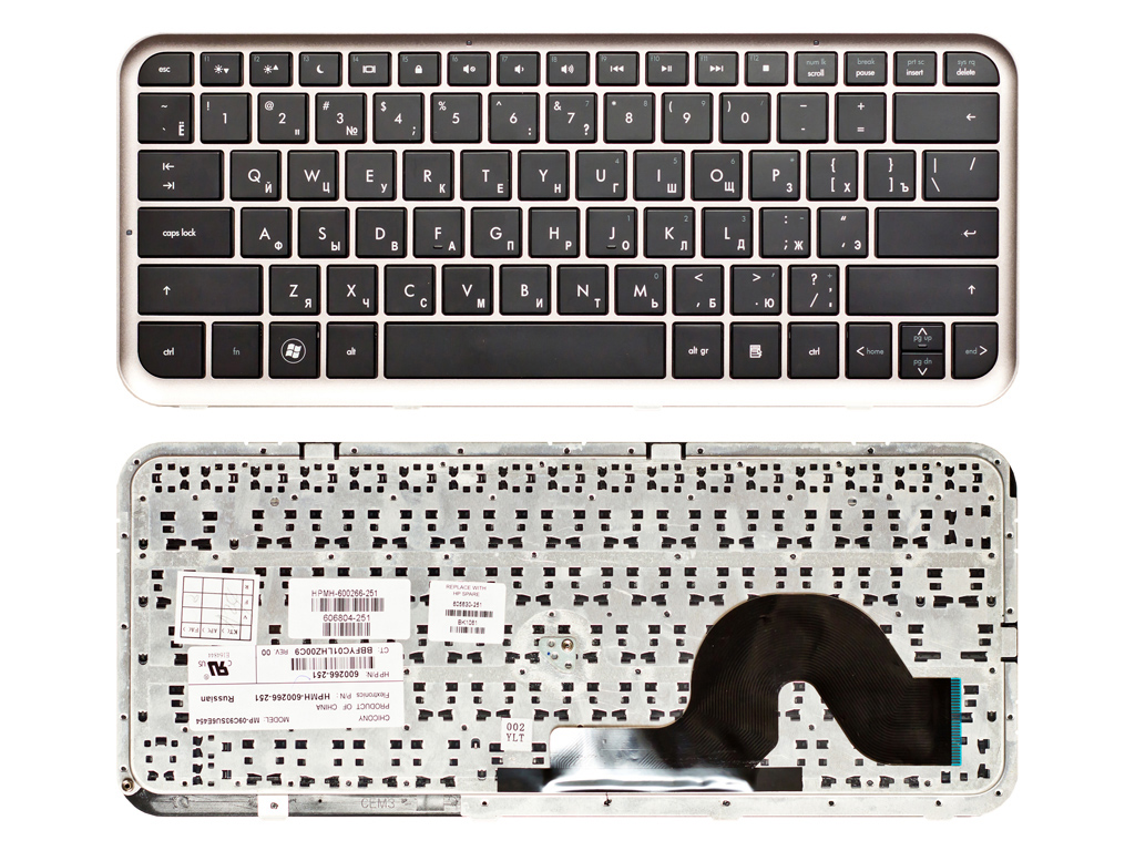 Клавиатура для ноутбука HP Pavilion DM3-1000 серебро