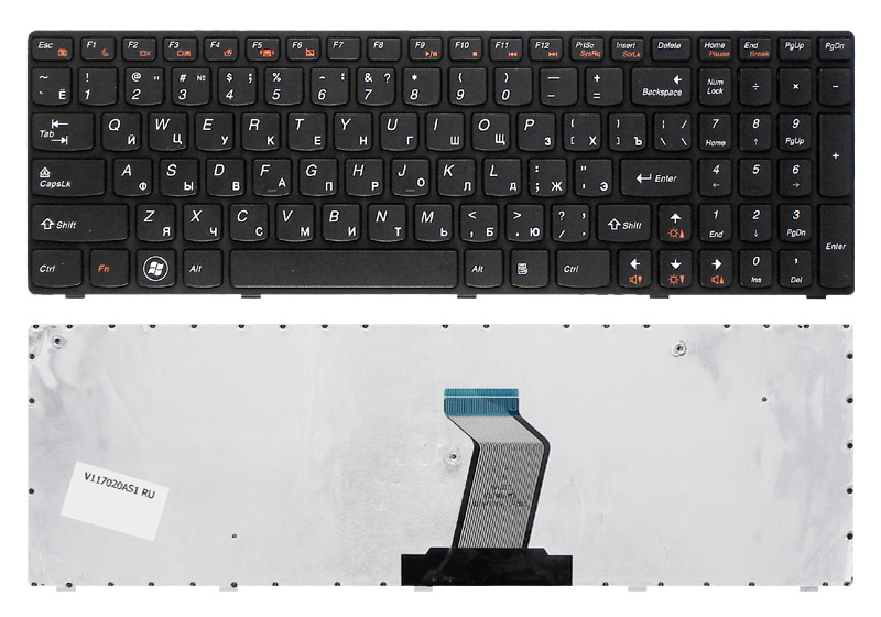Клавиатура для ноутбука Lenovo B590 черная V.2
