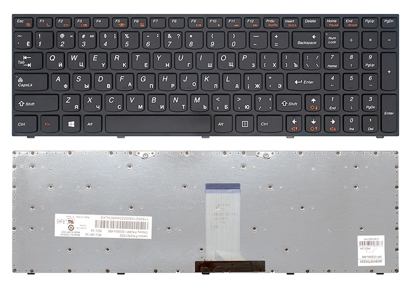 Клавиатура для ноутбука LENOVO B5400 черная