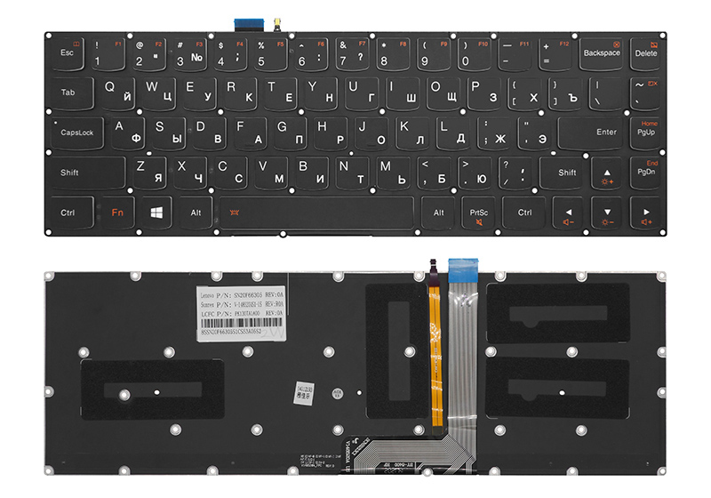 Клавиатура для ноутбука Lenovo Yoga 3 PRO 13 с подсветкой