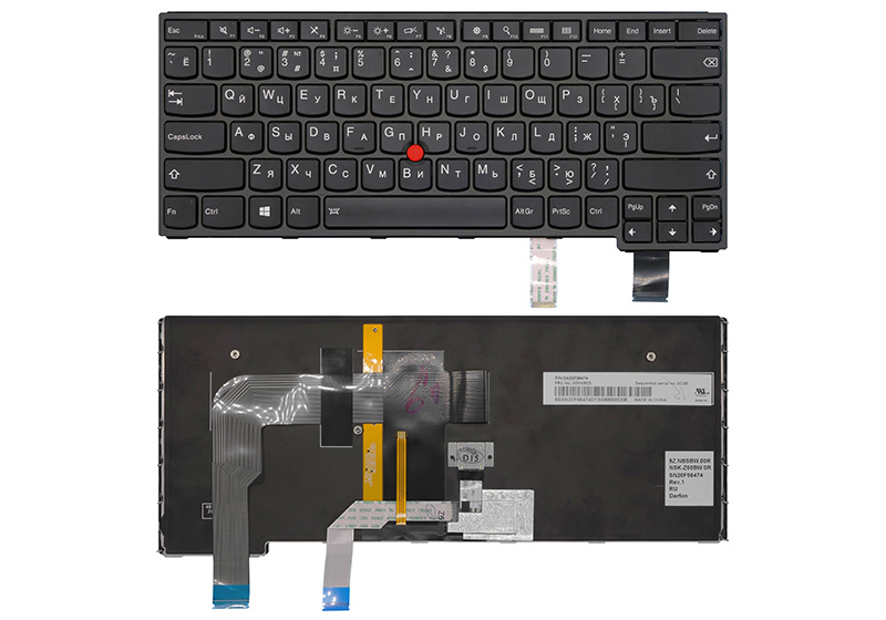 Клавиатура для ноутбука LENOVO ThinkPad Yoga 14 с подсветкой