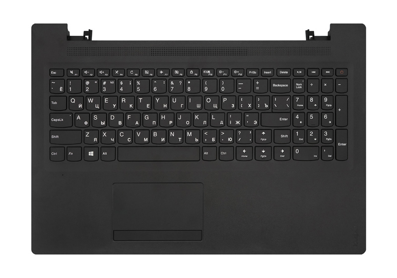 Клавиатура для ноутбука Lenovo IdeaPad 110-15IBR черная топ-панель