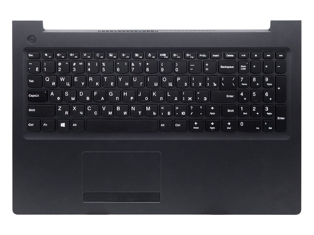 Клавиатура для ноутбука LENOVO 310-15ISK черная топ-панель