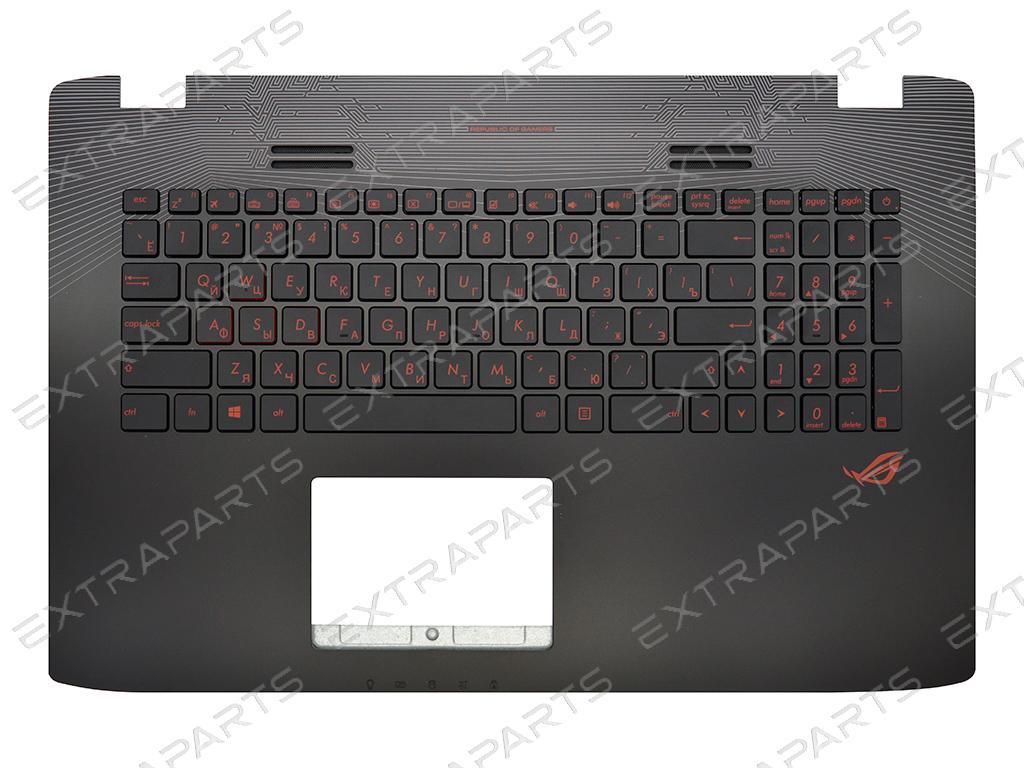 Топ-панель 90NB0A41-R31RU1 для Asus ROG черная с подсветкой в интернет  магазине ExtraParts.ru