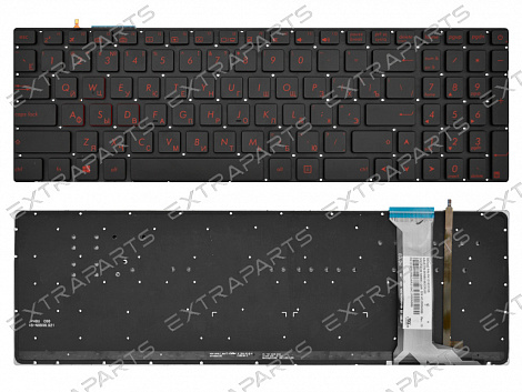 Клавиатура Asus ROG GL552VW черная с подсветкой