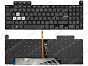Клавиатура для Asus TUF Dash F15 FX517ZC черная с RGB подсветкой