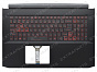 Топ-панель Acer Nitro 5 AN517-41 черная с подсветкой (узкий шлейф клавиатуры)