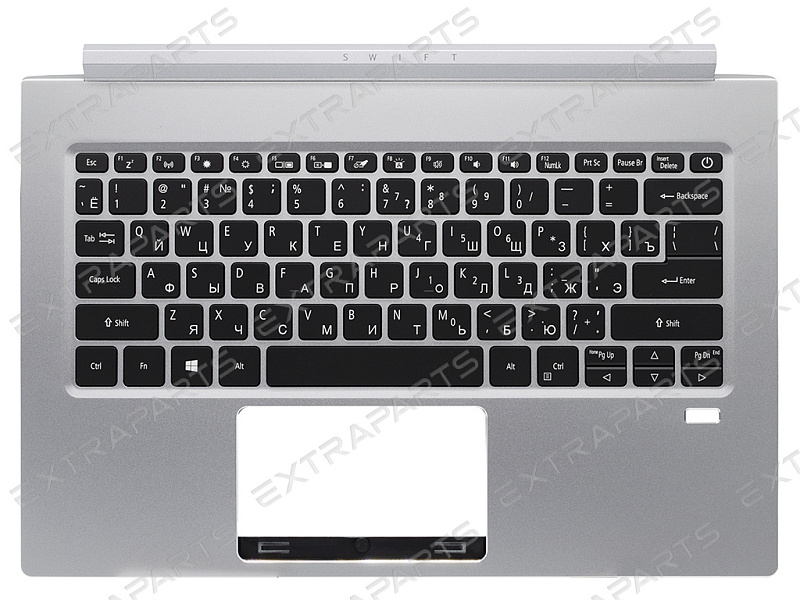 Клавиатура Acer Swift 3 SF314-55G серебряная топ-панель с подсветкой