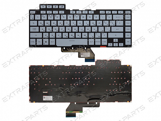 Клавиатура 0KN1-971RU21 для Asus голубая
