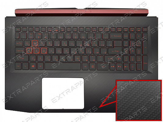 Клавиатура acer nitro 5 an515 52 черная топ панель