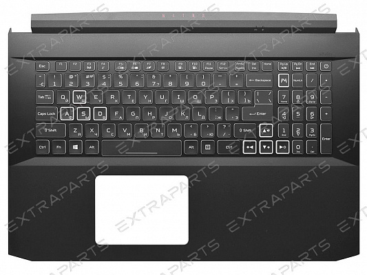 Топ-панель Acer Nitro 5 AN517-41 черная с RGB-подсветкой и узким шлейфом клавиатуры