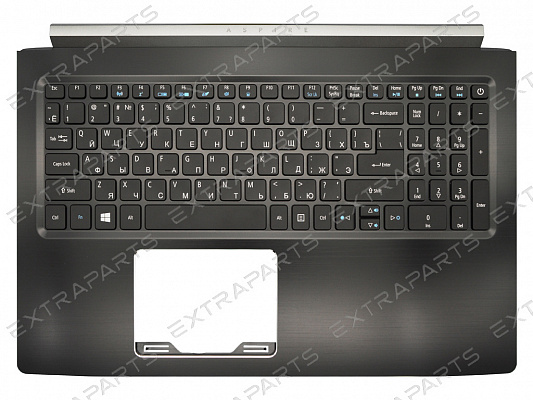 Клавиатура Acer Aspire 7 A715-71G топ-панель черная