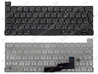 Клавиатура для Apple MacBook Pro 13" Retina A2289 Mid 2020 черная (вертикальный Enter)