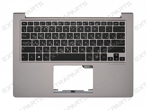 Клавиатура Asus ZenBook UX303UB топ-панель серебро