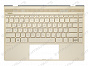Клавиатура HP Envy 13-ad (RU) золотая топ-панель V.1