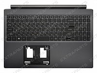 Топ-панель Acer Aspire A715-75G темно-серая с подсветкой