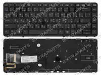 Клавиатура HP EliteBook 850 G1 черная с подсветкой (версия с трекпоинтом)