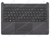 Клавиатура HP 14-cf серая текстурная топ-панель