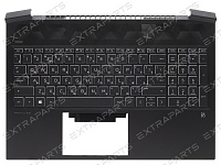 Топ-панель M02040-251 для HP черная с подсветкой (белые клавиши)