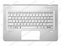 Клавиатура HP Envy 13-d (RU) серебряная топ-панель