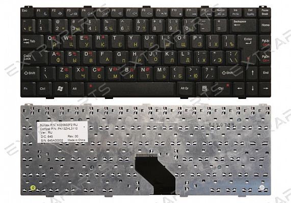 Клавиатура DELL Inspiron 1425 (RU) черная