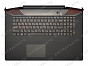 Клавиатура LENOVO Y700-17 (RU) черная топ-панель