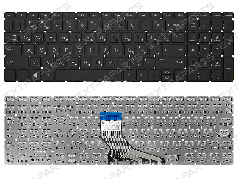 Клавиатура HP 17-ca черная (оригинал)