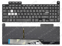 Клавиатура Asus TUF Gaming F17 FX707ZM черная с одноцветной подсветкой